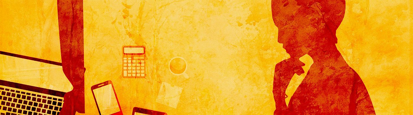 Online Psychotherapie - Wien 1090 Schemen Frau vor Monitor von der Seite - © chenspec / Pixabay